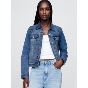 GAP Denim‎ Jacket Womens XS Blue Jean Button Front Classic Casual Coat